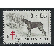 Finland B175 Used 1965 Dog (fe8242)