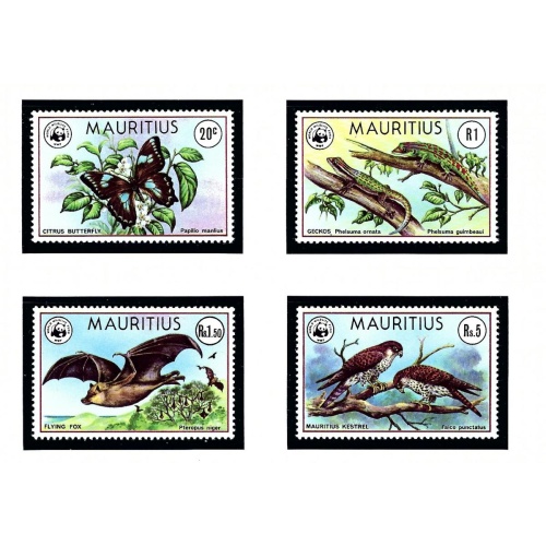 Mauritius 469-72 MNH 1978 W.W.F. set