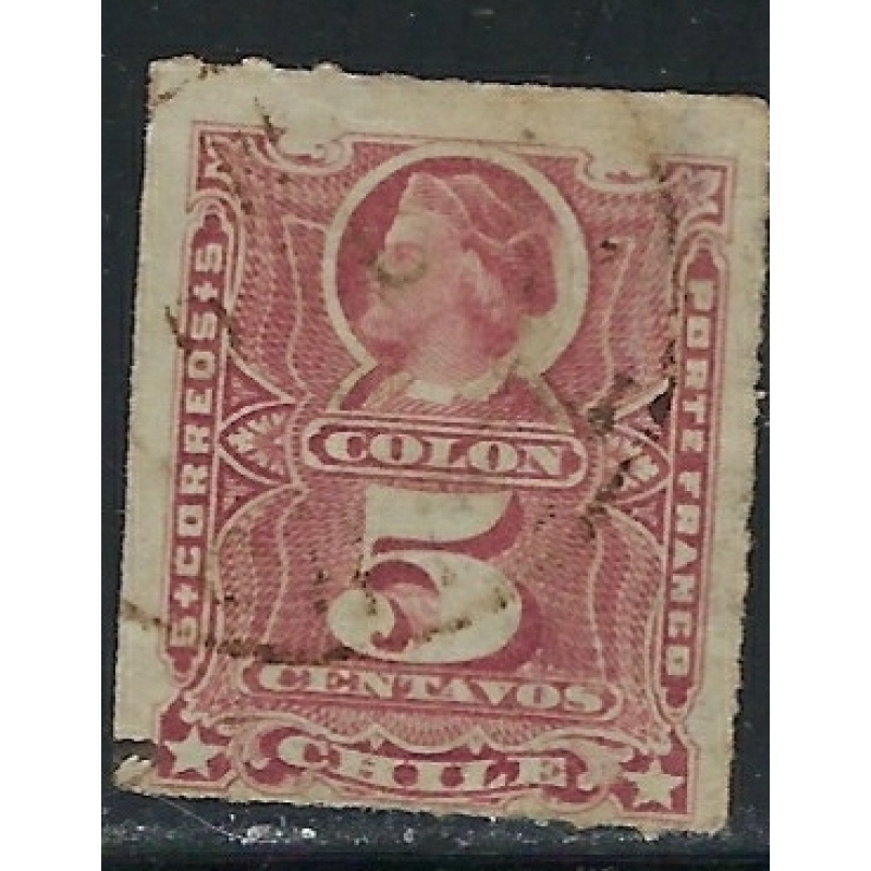 Chile 27 Used 1878 issue (fe7029)