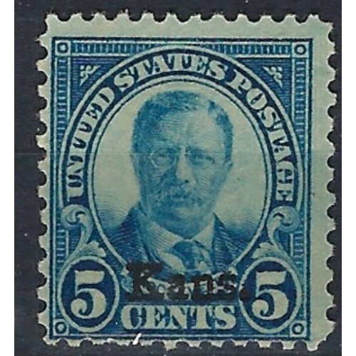 U.S. 663 MNH 1929 'Kans' overprint (an8267)