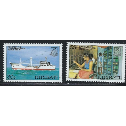 Kiribati 485-86 MNH 1987 Transportation and Communication (fe1154)