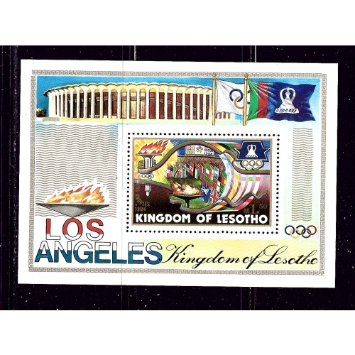 Lesotho 444 MNH 1984 Olympics S/S