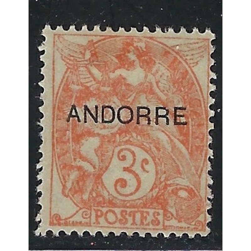 French Andorra #3 MH 1931 issue (an6098)