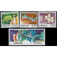 Portugal 1263-66 MLH 1975 set; low value has some album offset on back (an1630)