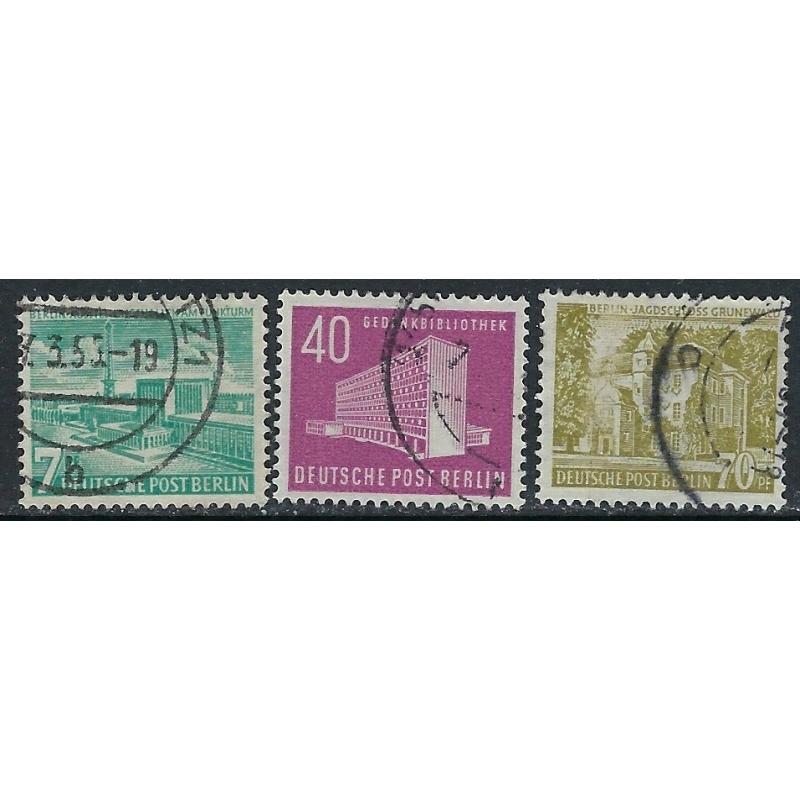 Germany Berlin 9N108-10 Used 1954 set (ak4221)