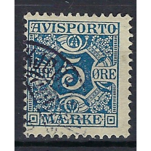 Denmark P2 Used 1907 issue (an9506)