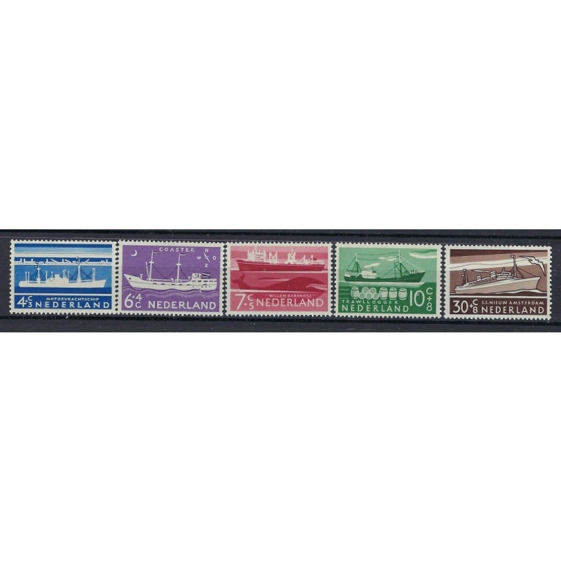 Netherlands B306-10 MNH 1957 Ships (mm1274)