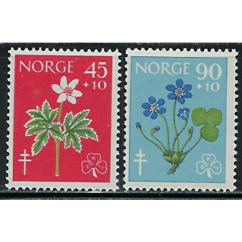 Norway B62-63 MNH 1960 Flowers (an5285)