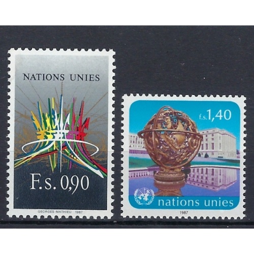 United Nations Geneva 152-53 MNH 1987 set (an7690)