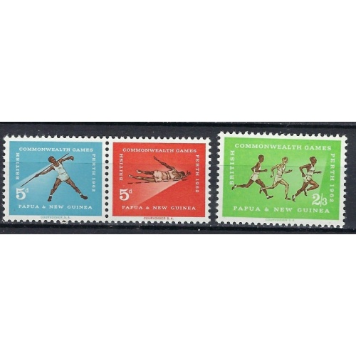 Papua New Guinea 171-73 MNH 1962 Sports (ak2065)