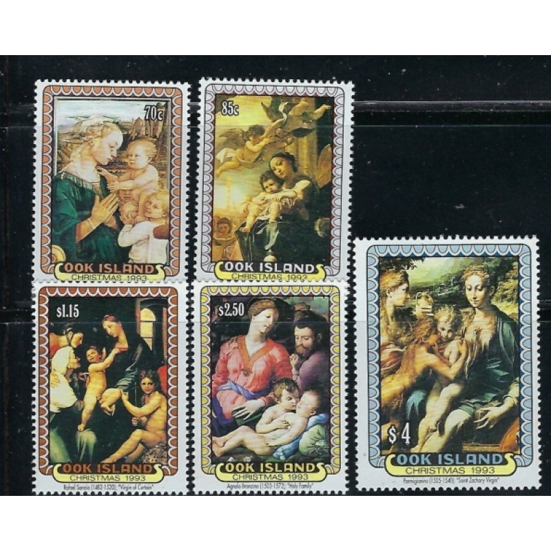 Cook Is 1142-46 MNH 1993 Christmas (fe5570)