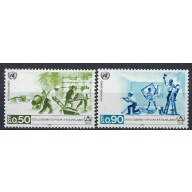 United Nations Geneva 154-55 MNH 1987 set (an7691)