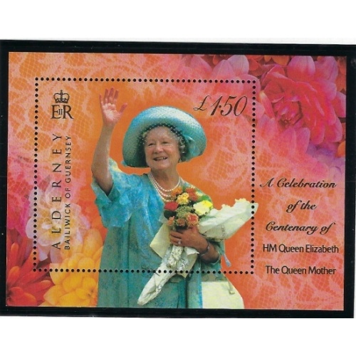 Guernsey Alderney 154 MNH 2000 Queen Mother Centennial (an4541)