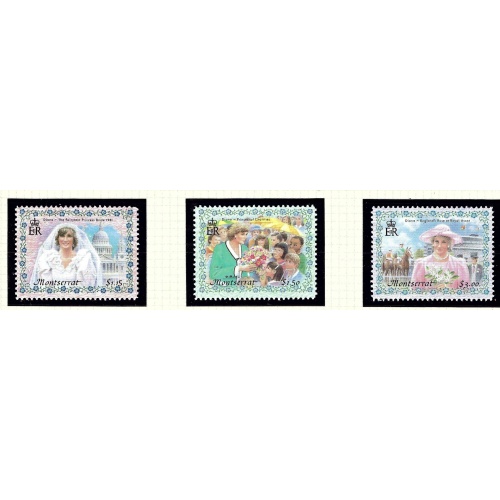 Montserrat 962-64 MNH 1998 Princess Diana