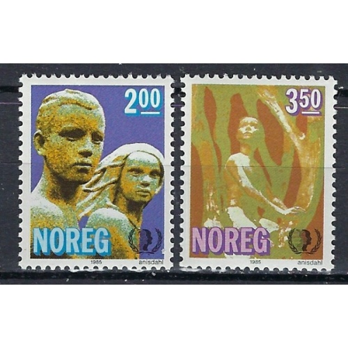 Norway 863-64 MNH 1985 Intl Youth Year (ak1835)