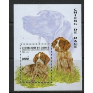 Guinea 1346 MNH 1996 Dogs souvenir sheet (ha1482)