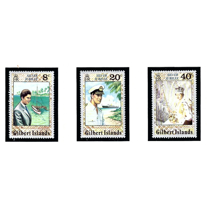 Glbert Is 293-95 MNH 1977 QEII Silver Jubilee