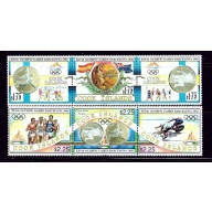 Cook Is 1108-09 MNH 1992 Olympics 2 strips of 3