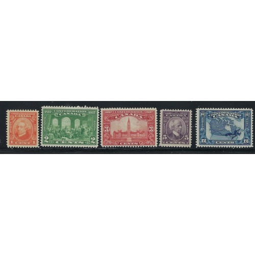 Canada 141-45 MH 1927 set (fe4598)