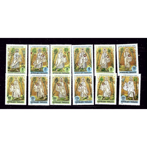 Togo 1284-95 MNH 1984 Frescoes