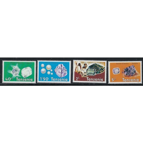 Tanzania 310-13 MNH 1986 Gemstones (fe1798)
