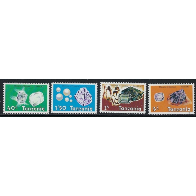 Tanzania 310-13 MNH 1986 Gemstones (fe1798)