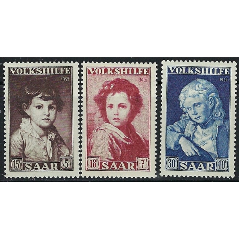 Saar B92-94 MNH 1952 Portraits (an1640)