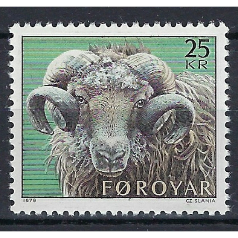 Faroe Is 42 MNH 1979 Ram (an7814)