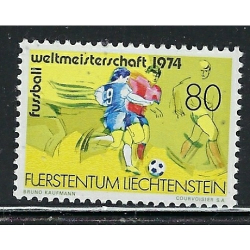 Liechtenstein 549 MNH 1974 Soccer (fe7968)