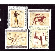 Algeria 344-47 MNH 1966 Wall Paintings (ap3599)