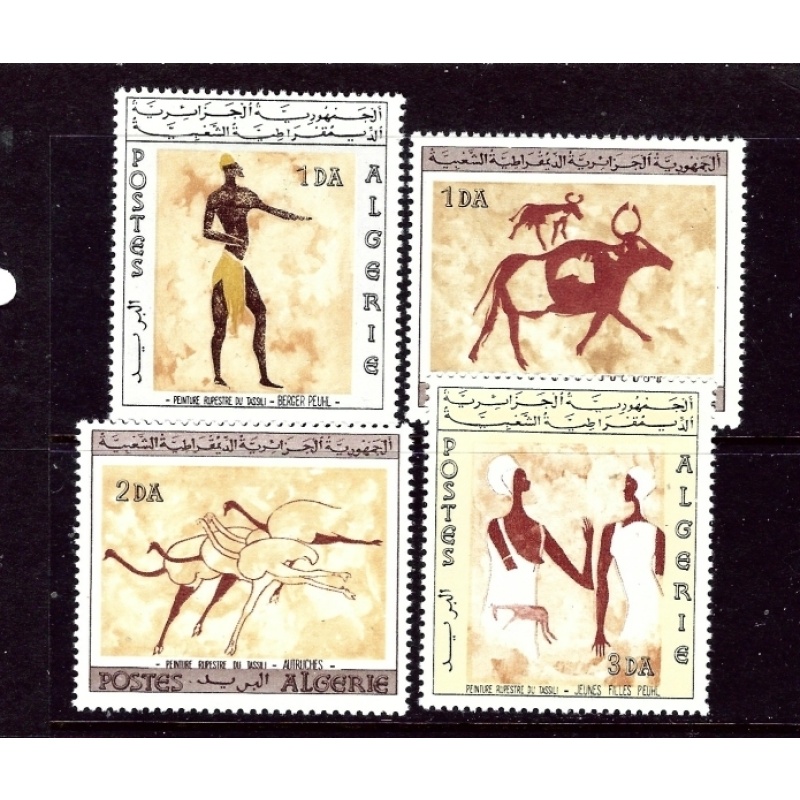 Algeria 344-47 MNH 1966 Wall Paintings (ap3599)
