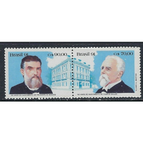 Brazil 2342a MNH 1991 Pair (ak3734)
