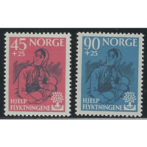 Norway B64-65 MNH 1960 World Refugee Year (an5614)