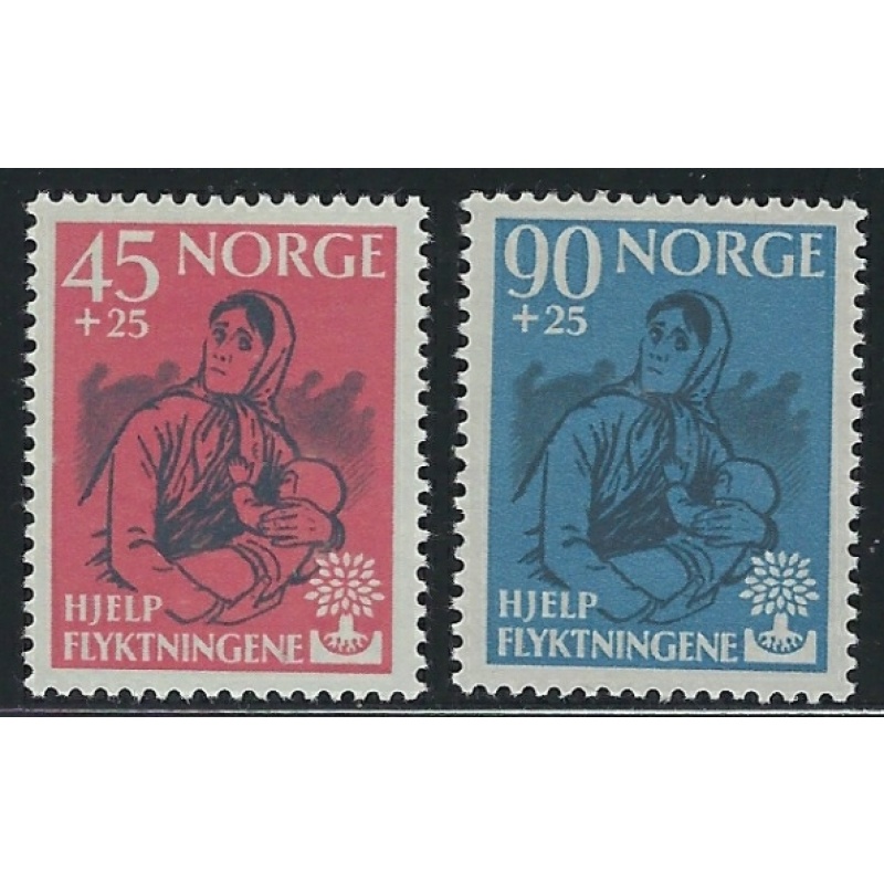 Norway B64-65 MNH 1960 World Refugee Year (an5614)