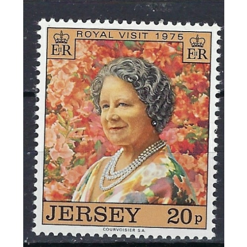 Jersey 128 MNH 1975 Queen Mother Birthday (an9278)