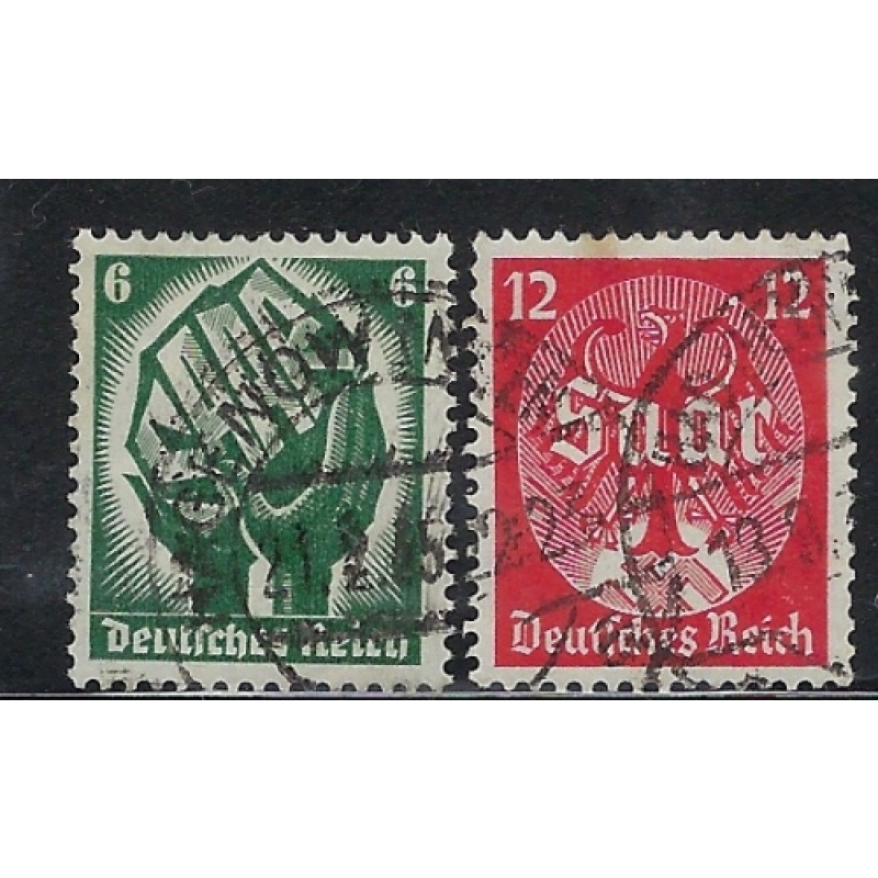 Germany 444-45 Used 1934 set (an6412)