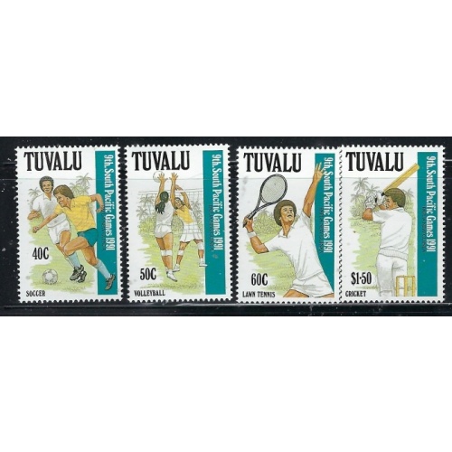 Tuvalu 574-77 MNH 1991 Sports (fe9490)