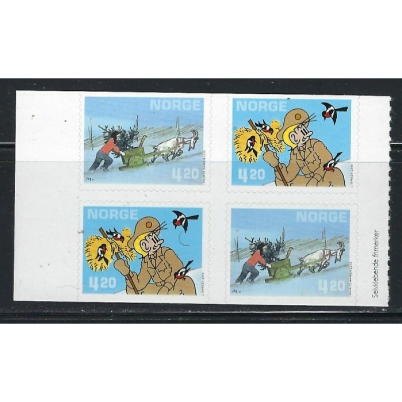 Norway 1271a MNH 2000 Comic Strips Bklt Pane (fe4825)