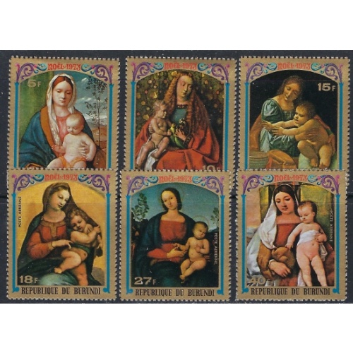 Burundi 441-43;C193-95 MNH 1973 Christmas (ak3827)