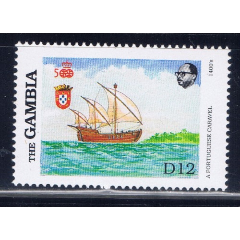 Gambia 795 NH 1988 Sailing Ship