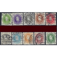 Denmark 210-19 Used 1930 set (ak6262)