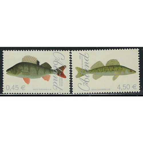 Finland Aland 270-71 MNH 2008 Fish (an6360)