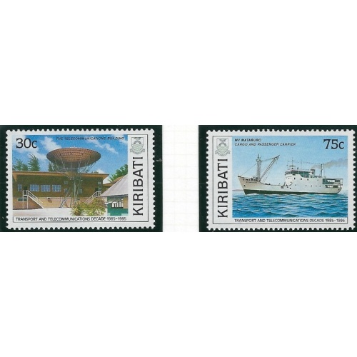 Kiribati 528-29 MNH 1989 Transport and Telecommunications (ak3946)