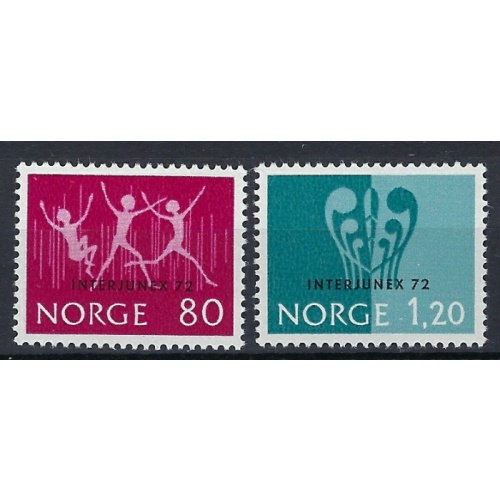 Norway 594-95 MNH 1972 set (an7649)