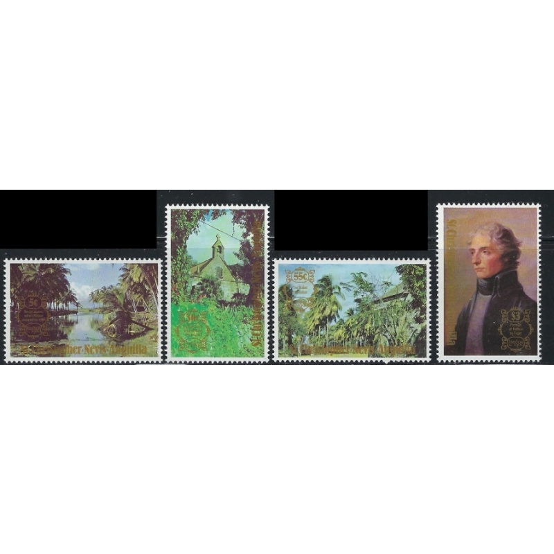 St Kitts-Nevis 397-400 MNH 1980 Paintings (an5651)