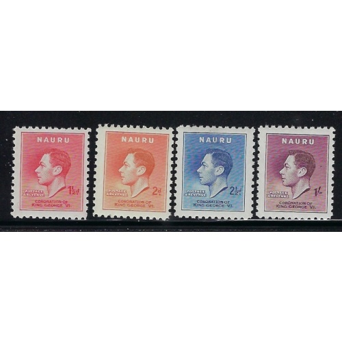 Nauru 35-38 MNH 1937 KGVI Coronation (fe1120)