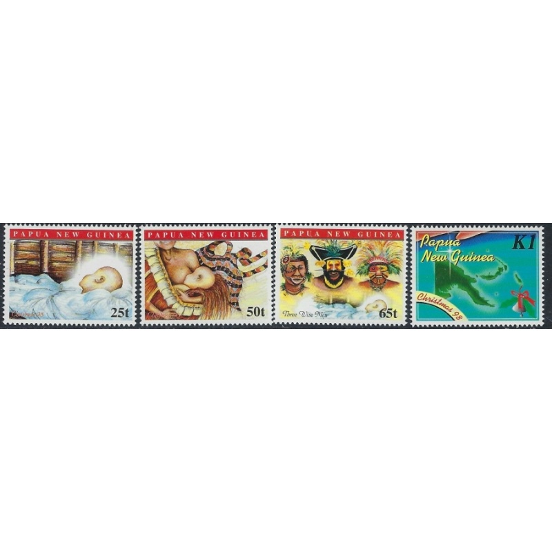 Papua New Guinea 956-59 MNH 1998 Christmas (ak5321)