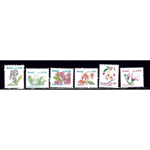 Brazil 2178-81 MNH 1989 Flowers (ap2081)