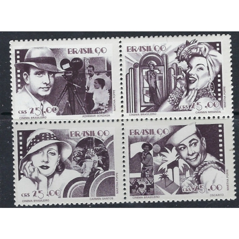 Brazil 2254a MNH 1990 Block of 4 (ak3728)