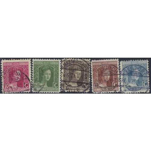 Luxemburg 97-101 Used 1914-17 issues (ak5938)